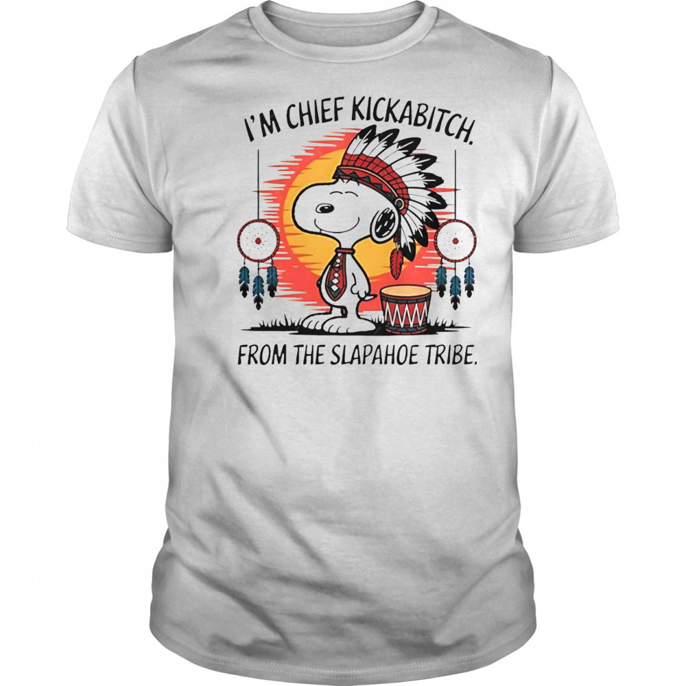 Snoopy Native I’m Chief Kickabitch From The Slapahoe Tribe Retro T-Shirt