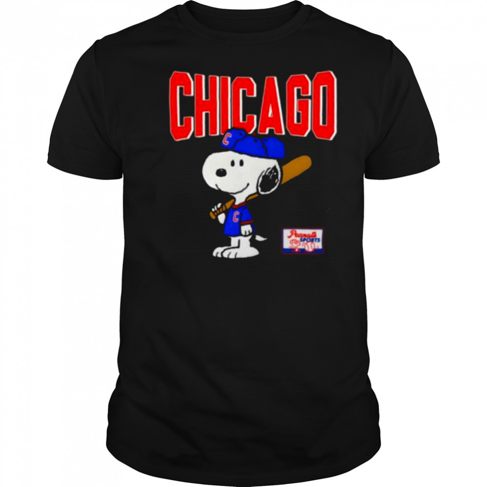 Snoopy Peanuts Ripple Junction Chicago Baseball shirt