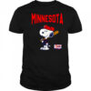 Snoopy Peanuts Ripple Junction Minnesota Baseball shirt