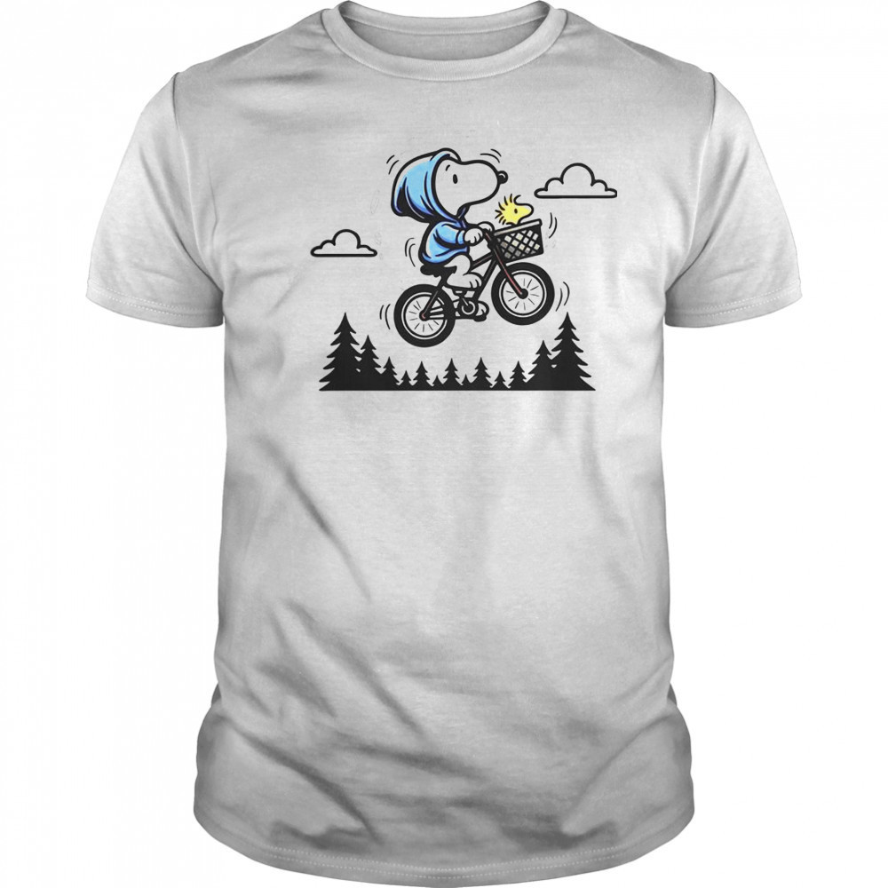Snoopy Woodstock Fly To The Moon T-Shirt