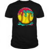 Softball Player Teen Girls Softball Drip Girls Ice Cream shirt