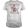 Sorry gotta go the vibes are off mouse riding cat shirt