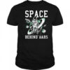 Space Behind Bars Bicycle Astronaut Graphic shirt