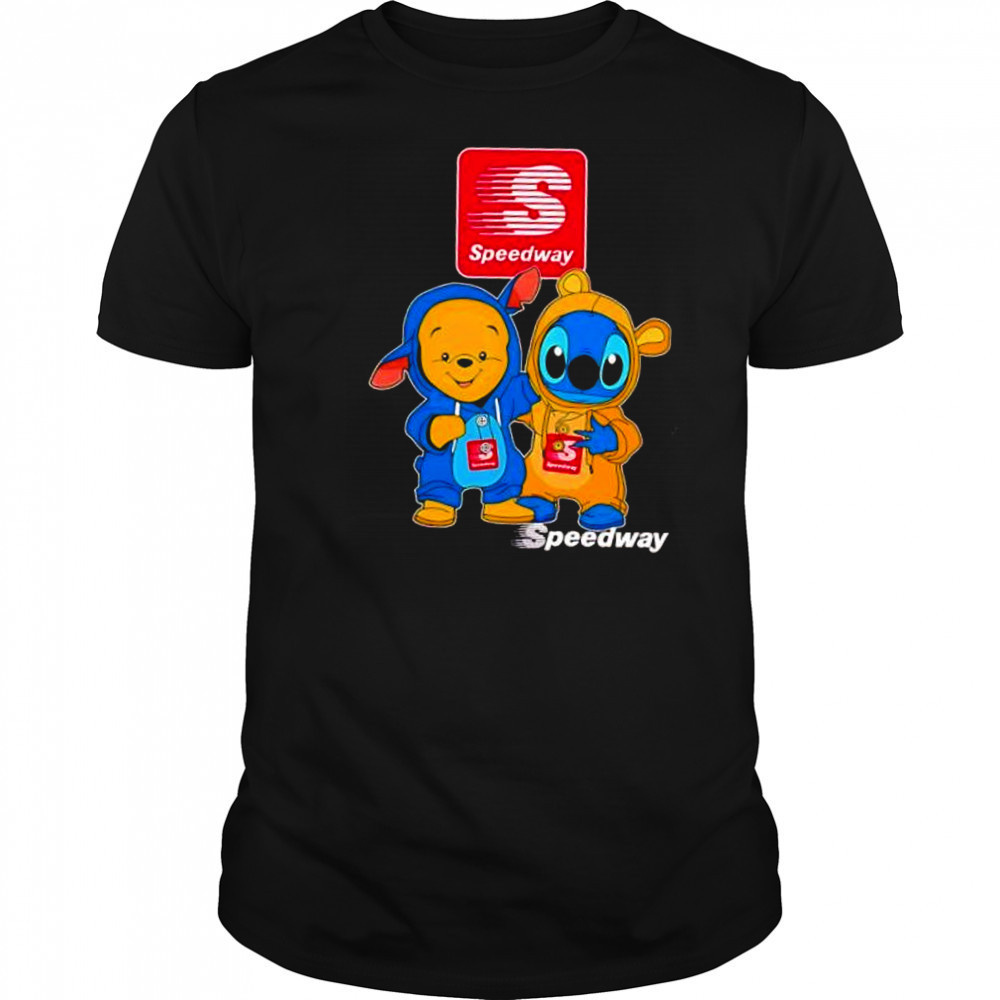 Speedway pooh and stitch friends shirt