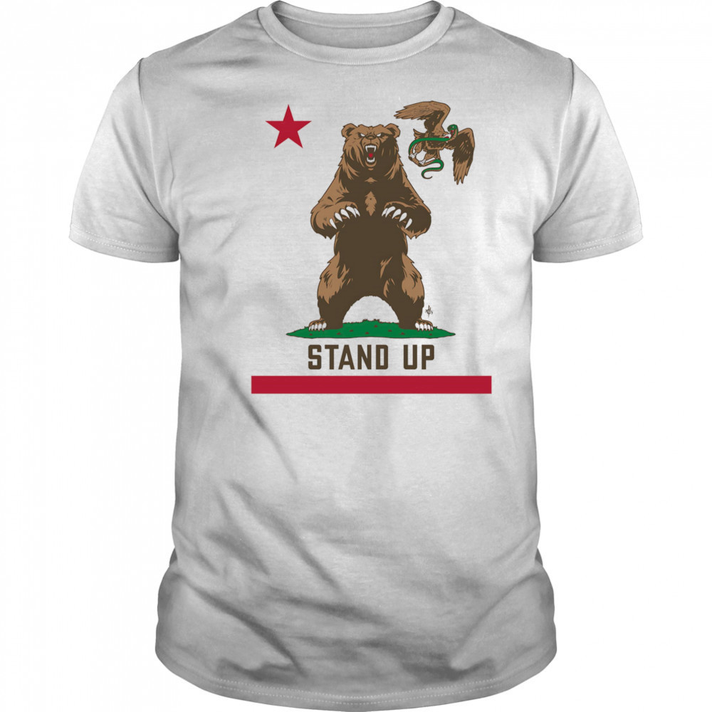 Stand up California flag shirt