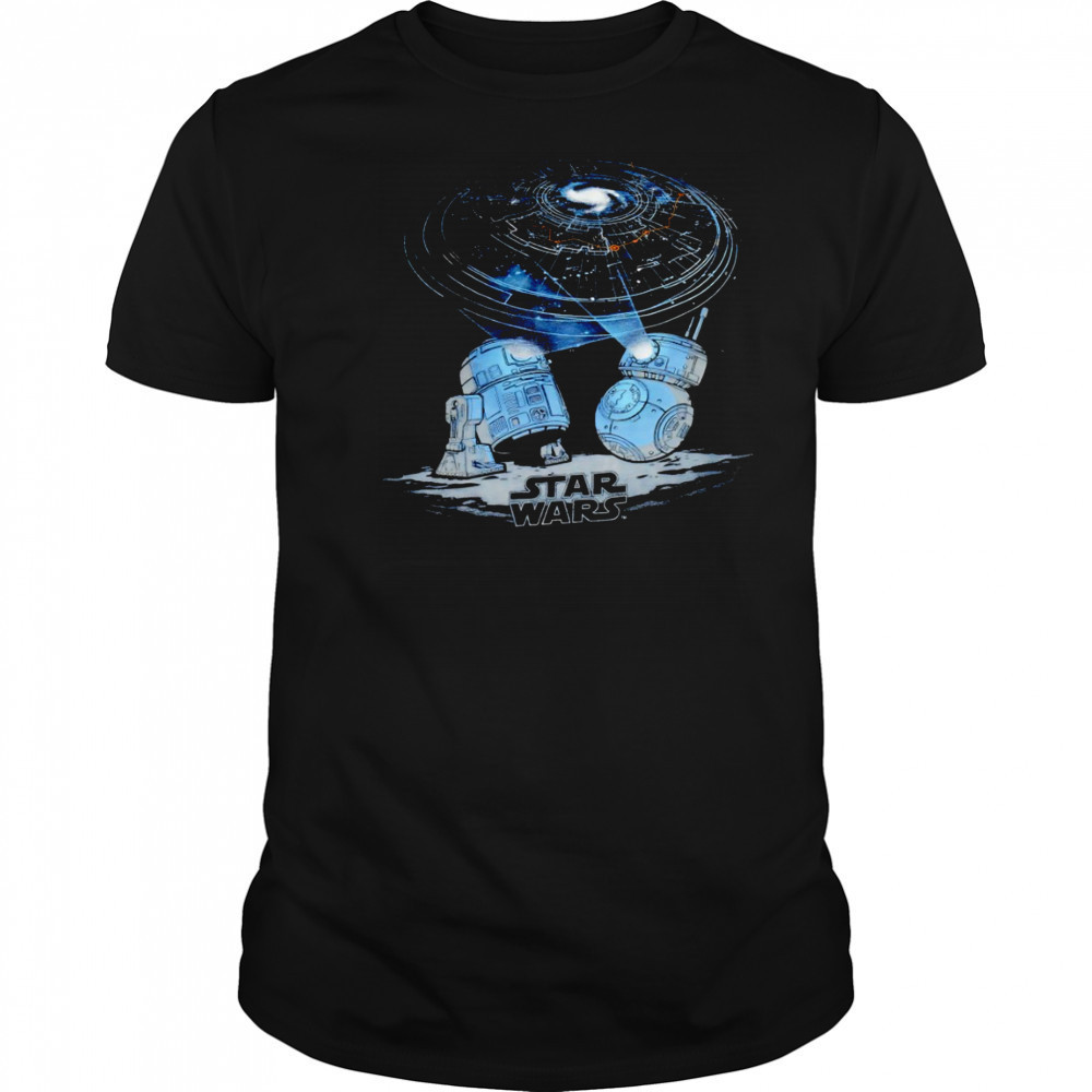 Star Wars BB-8 and R2-D2 Map vintage shirt