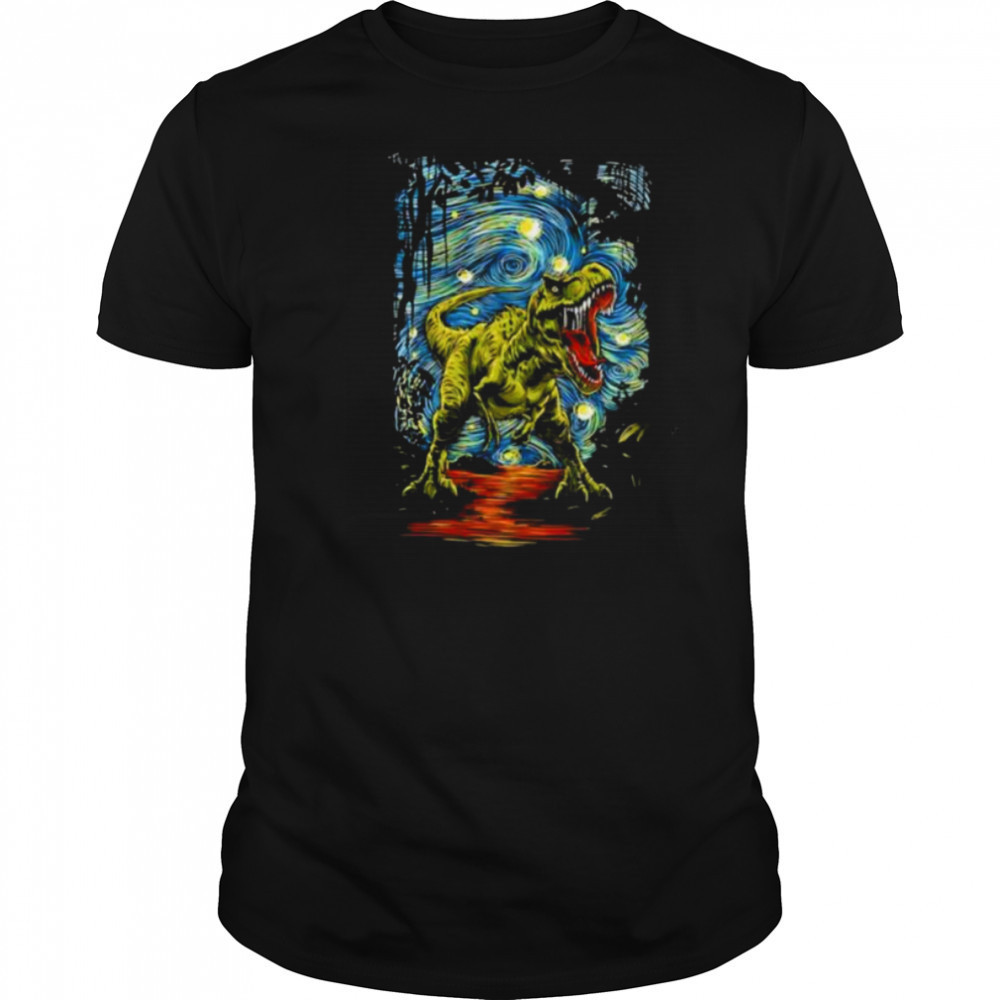 Starry Night T Rex shirt