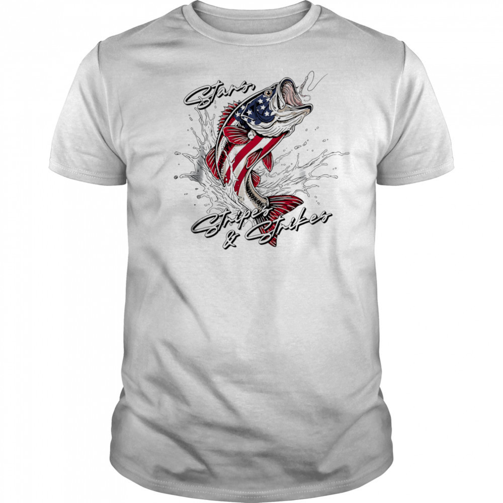 Stars stripes and strikes Bass pro shirt
