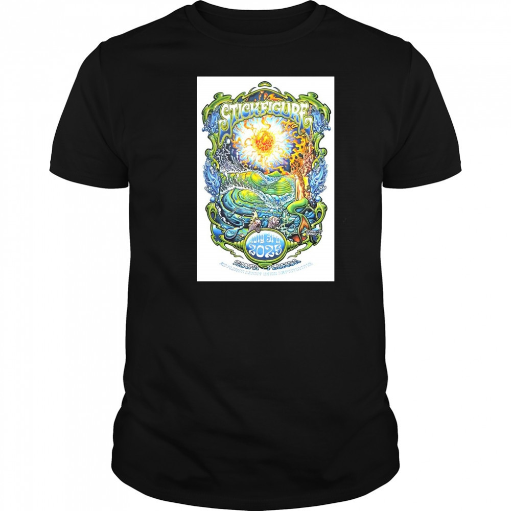 Stick Figure Tampa FL July 3 2025 Show Poster T-Shirt