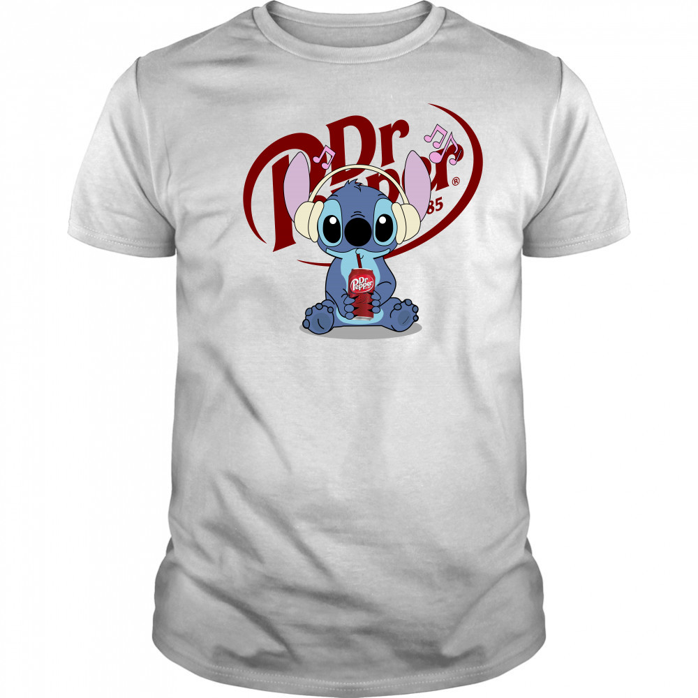 Stitch listen music drink Dr Pepper shirt