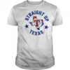 Straight up Texas Rangers logo shirt