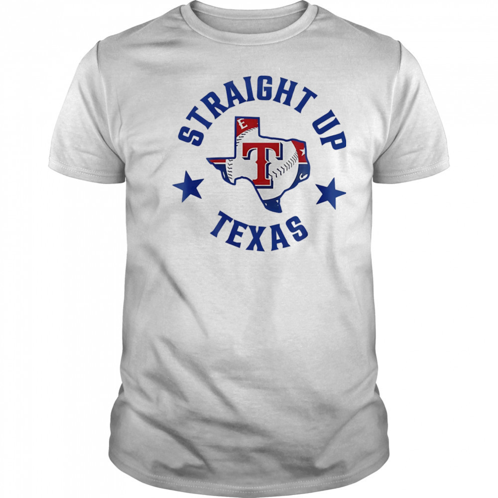 Straight up Texas Rangers logo shirt