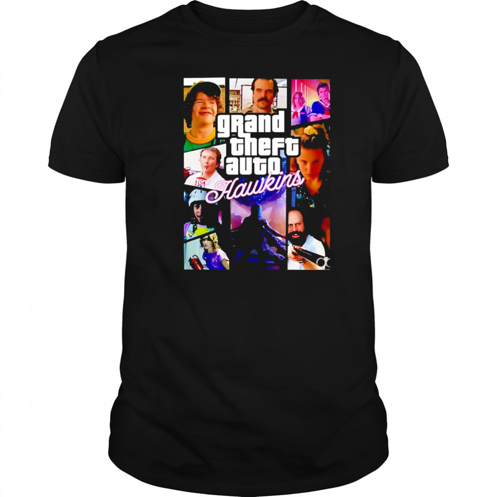 Stranger Things Grand Theft Auto Hawkins shirt