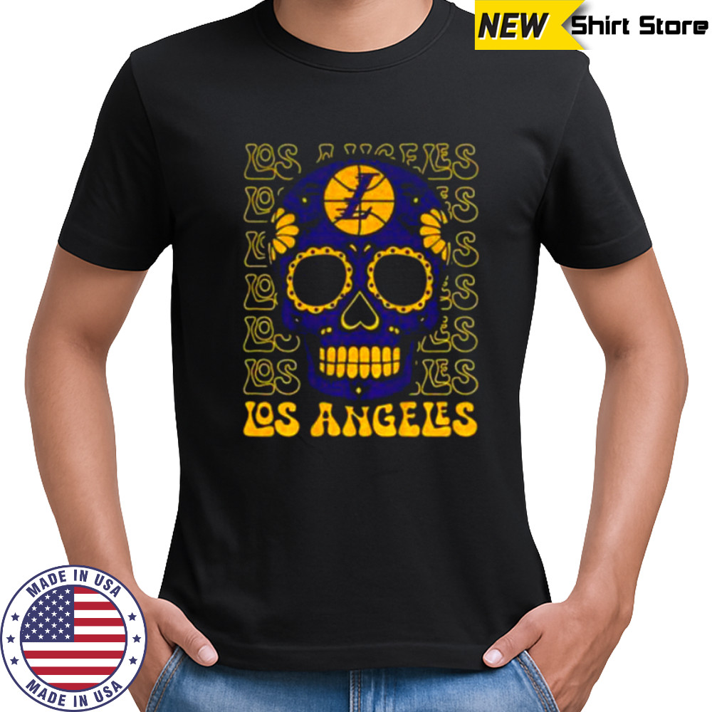 Sugar Skull Los Angeles Lakers MLB baseball 2025 gift for fans shirt