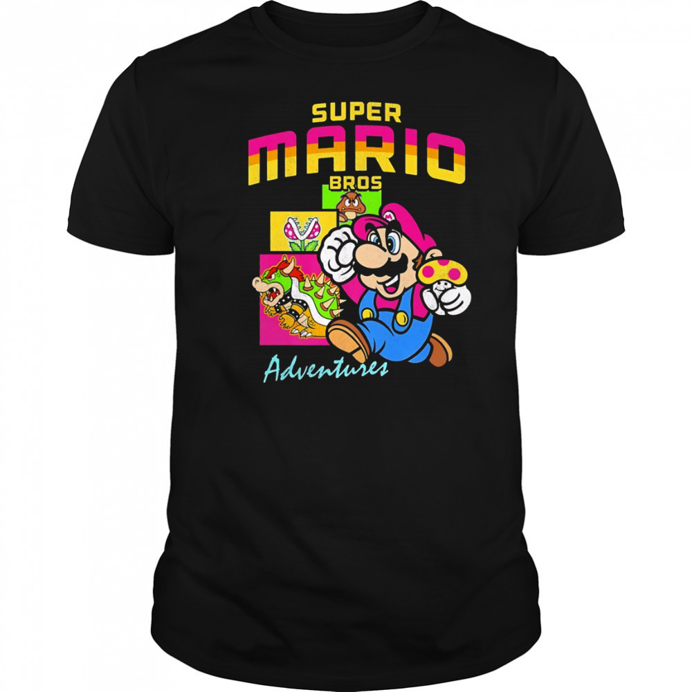 Super Mario Bros Adventures game shirt