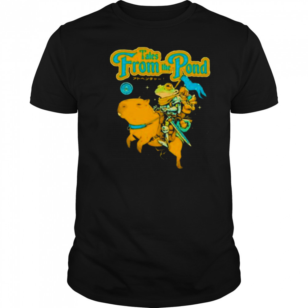 Tales from the Pond Frog riding Capybara shirt