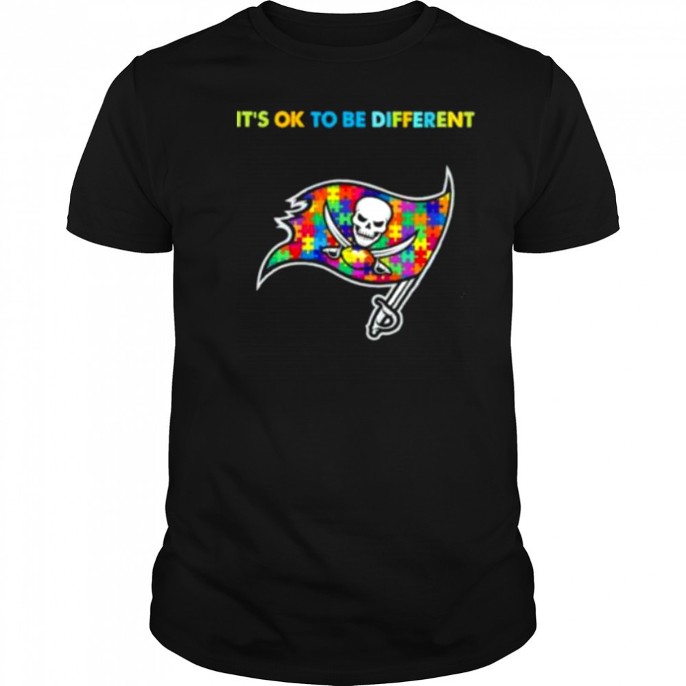 Tampa Bay Buccaneers Autism Awareness It’s ok to be different Shirt