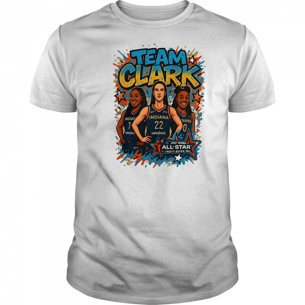 Team Clark WNBA All Star INDY 2025 art shirt