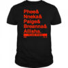 Team Phee Lineup Ampersand T-Shirt