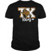 Texas leopard print tx graphic western style shirt
