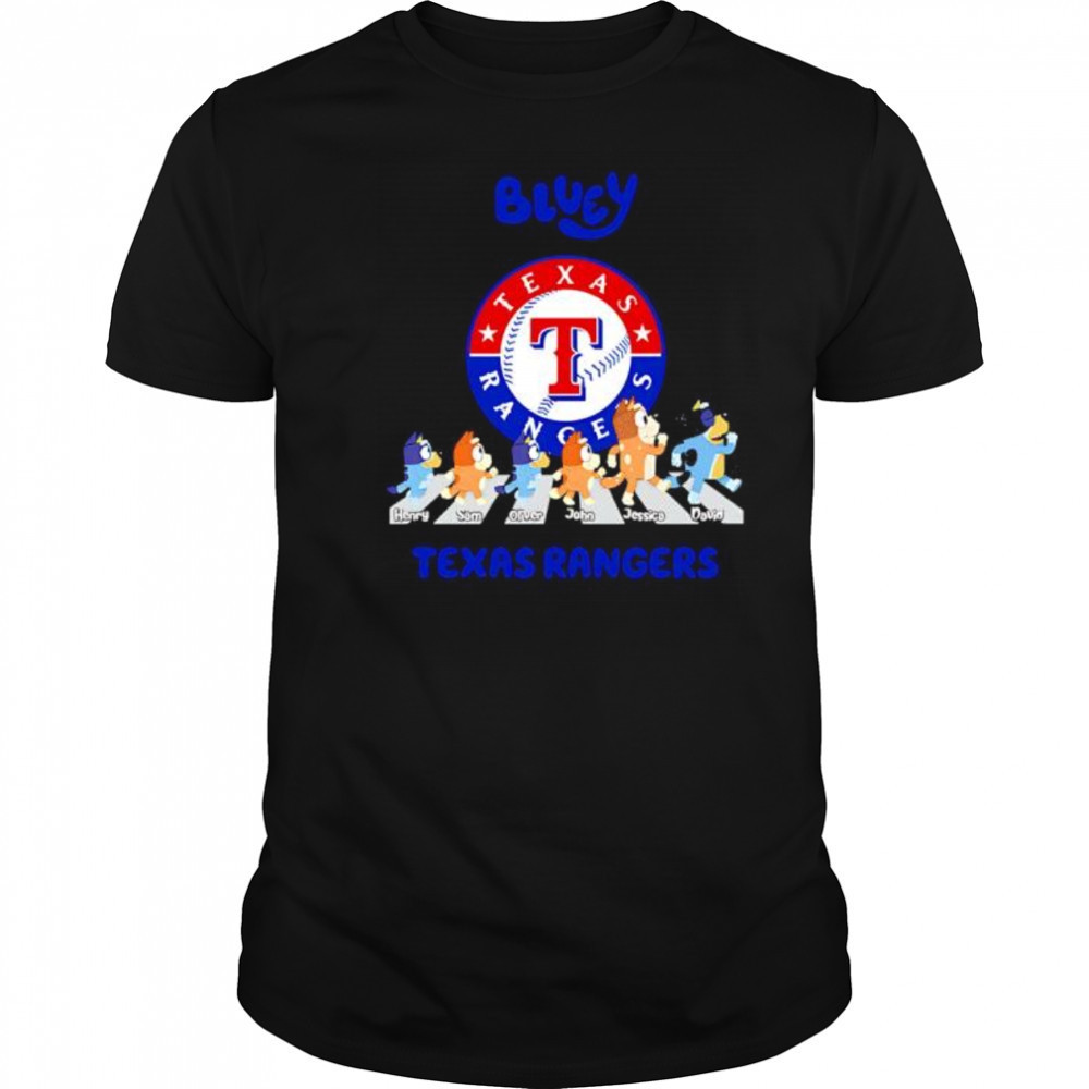 Texas Rangers Bluey Baseball Fan shirt