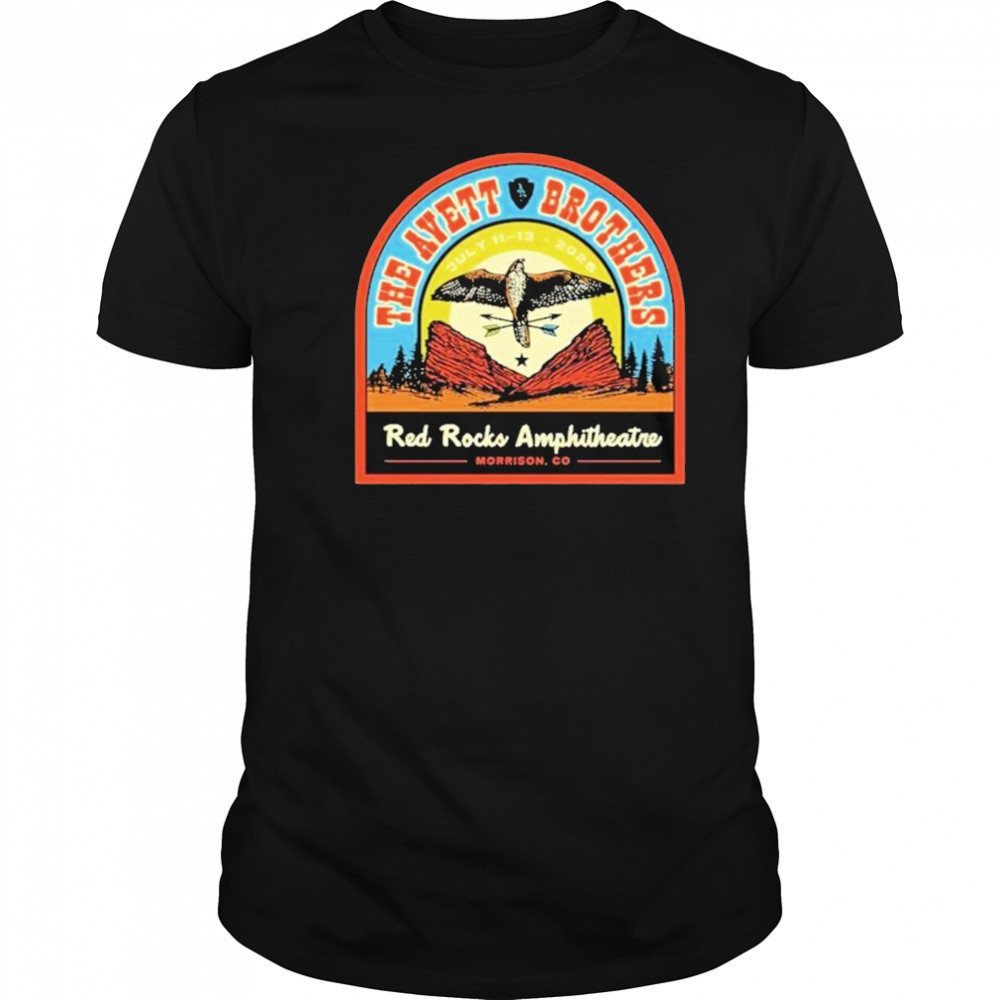 The Avett Brothers Red Rocks Amphitheatre 2025 Concert Shirt