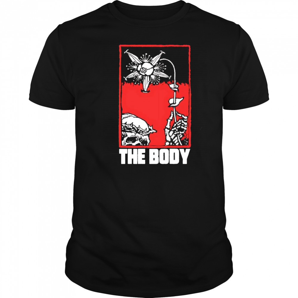 The body skull flower shirt