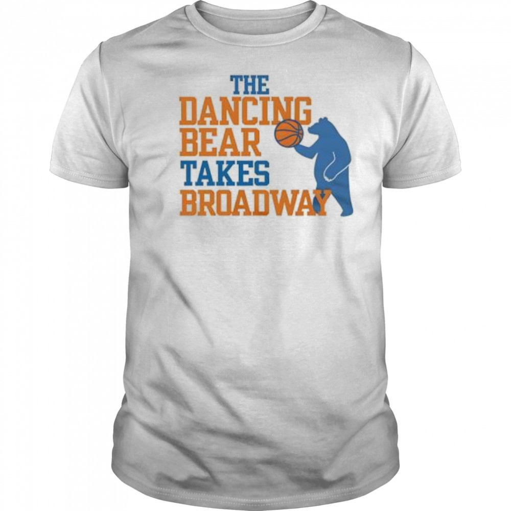 The Dancing Bear Takes Broadway Basketball shirt
