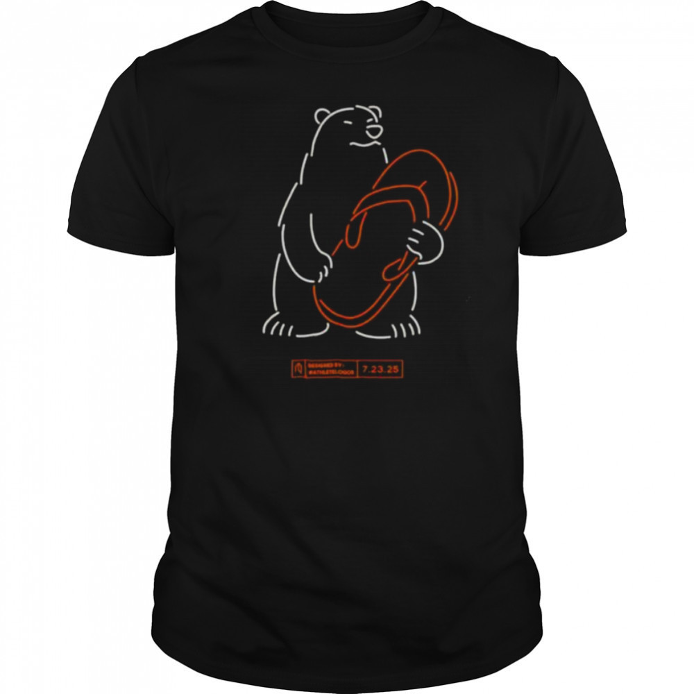 The Polar Bear HR Chancla neon shirt