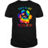 This is my peace sign tie-dye paw shirt