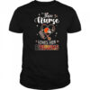 This nurse love her Cleveland Browns shirt
