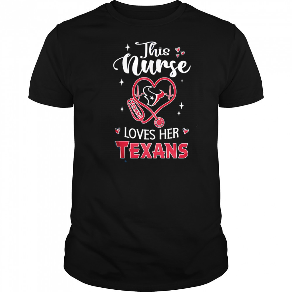 This nurse love her Houston Texans shirt