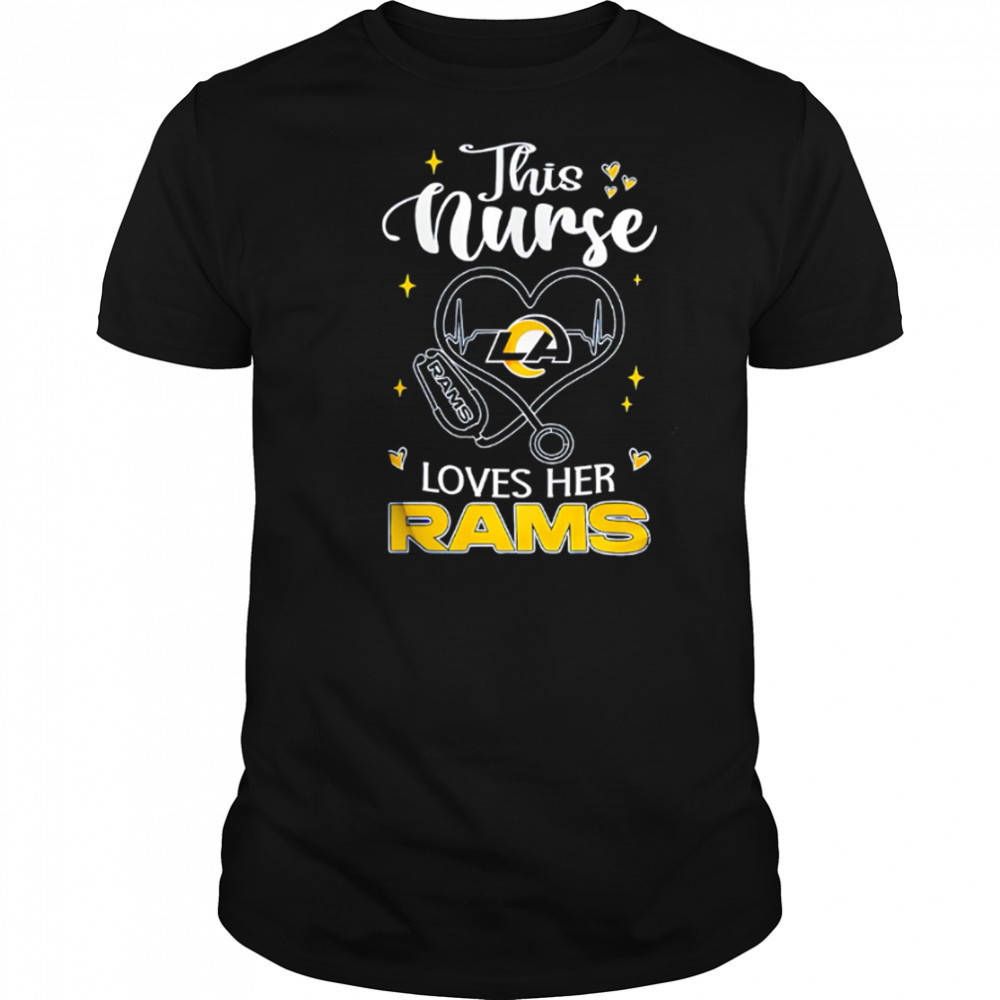 This nurse love her Los Angeles Rams shirt