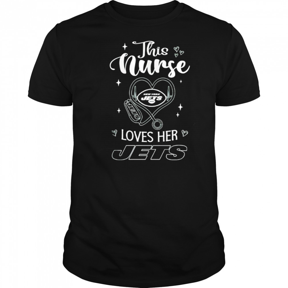 This nurse love her New York Jets shirt
