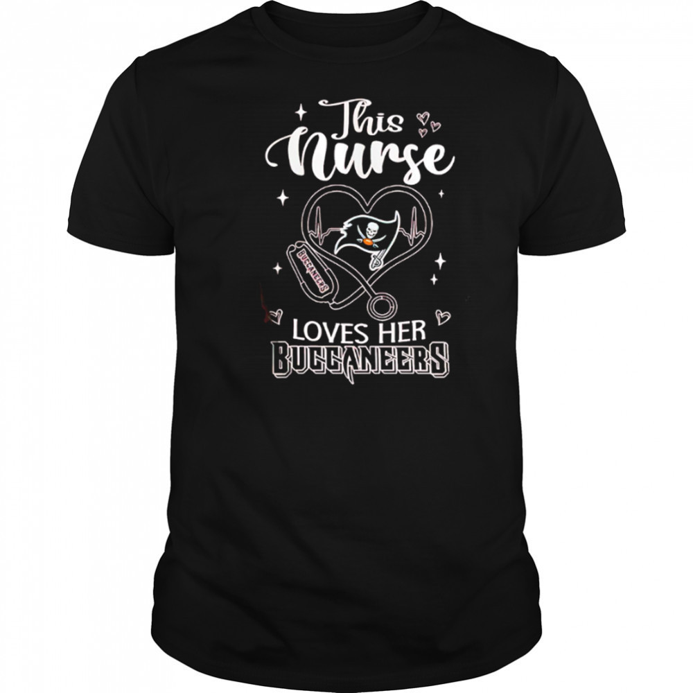 This nurse love her Tampa Bay Buccaneers shirt