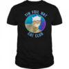 Tin foil hat cat club shirt