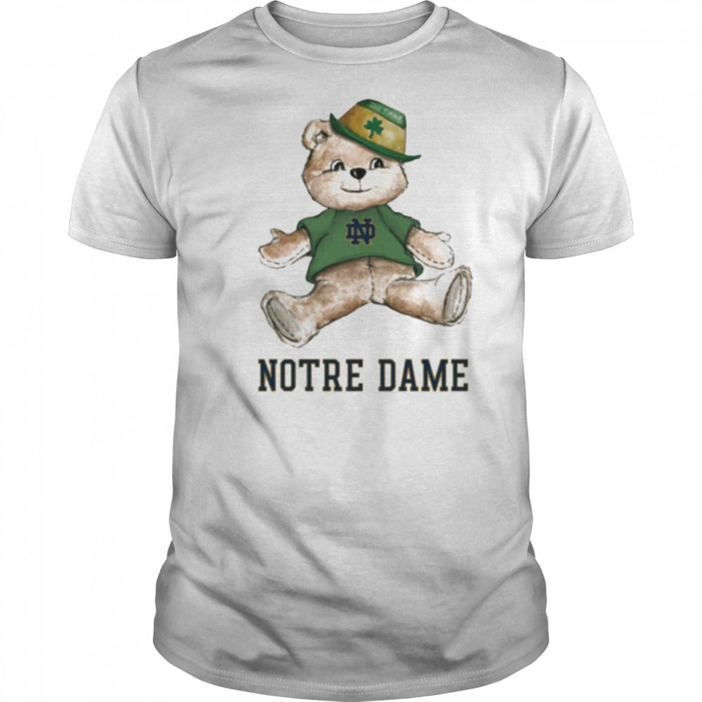 Tiny Turnip Teddy Bear Notre Dame Fighting Irish T shirt