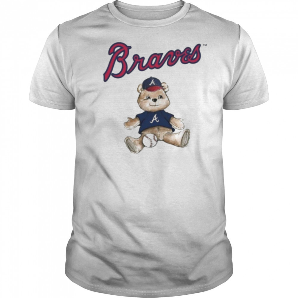 Tiny Turnip Teddy Bear X Atlanta Braves Baseball T shirt