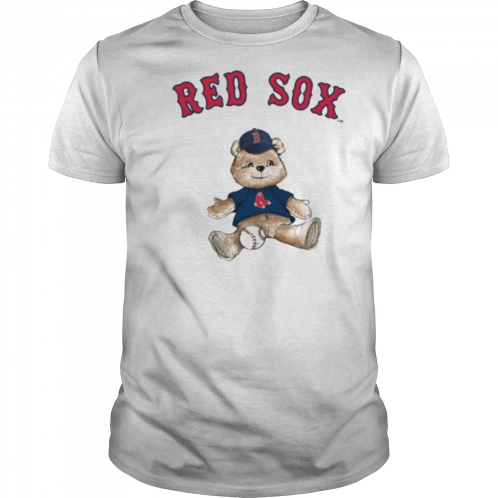 Tiny Turnip Teddy Bear X Boston Red Sox Baseball T shirt