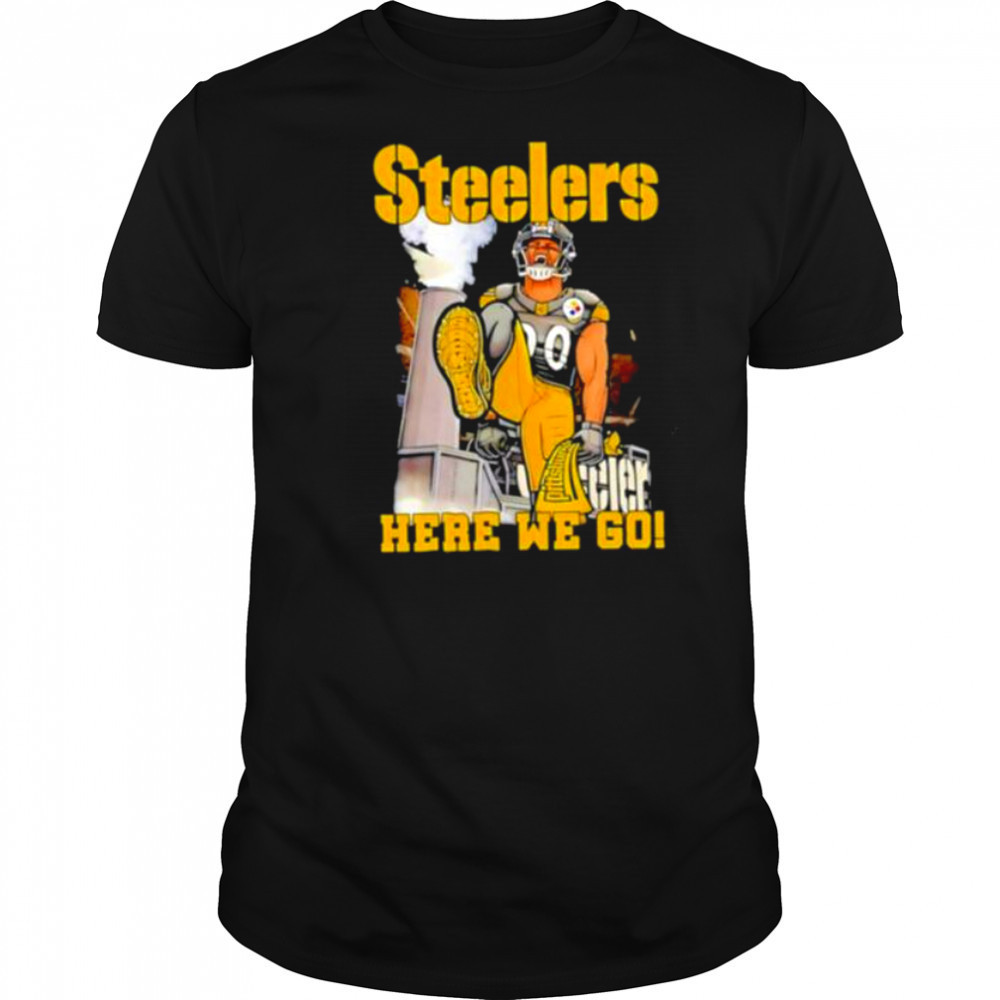 TJ Watt Pittsburgh Steelers here we go shirt