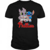 Toothless Night Fury And Stitch Philadelphia Phillies T-Shirt