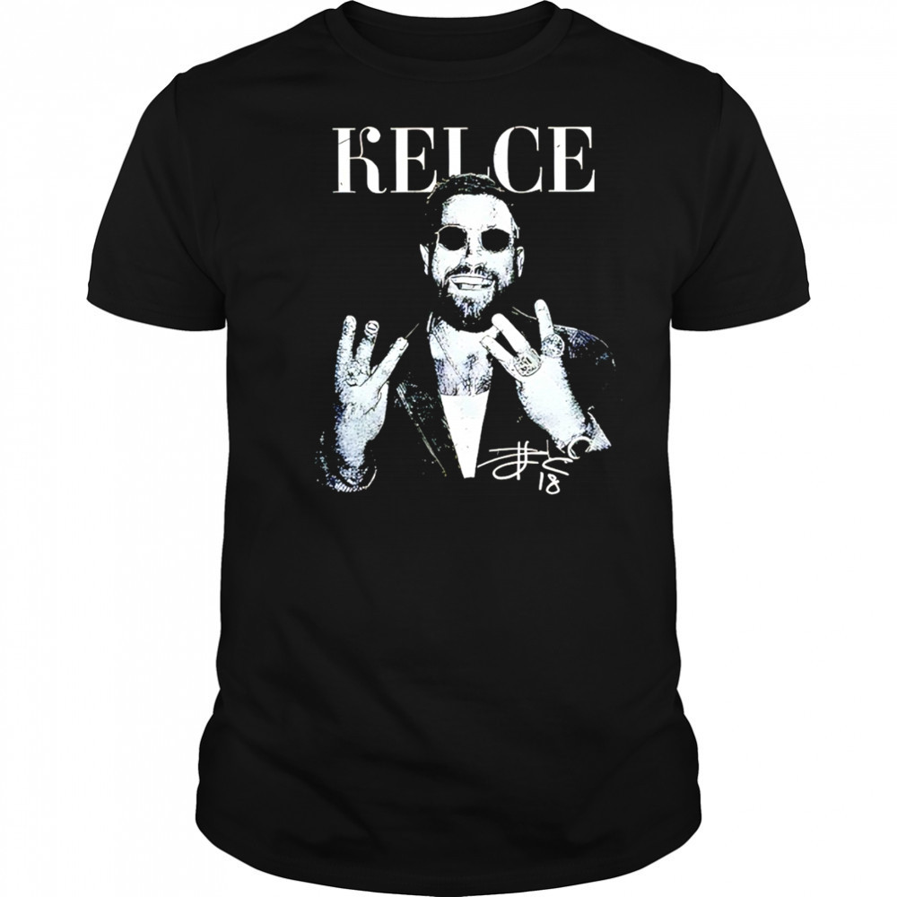 Travis Kelce Kansas City Chiefs NFL Football Game day signature shirt
