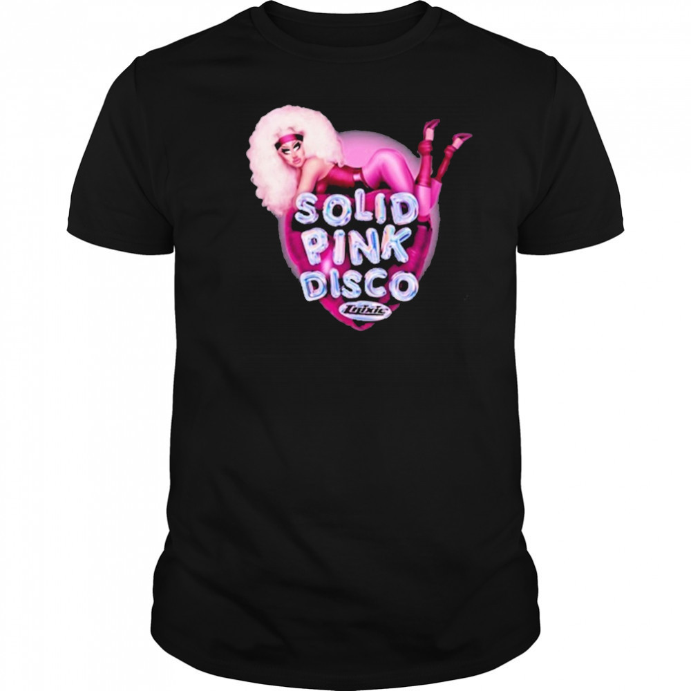 Trixie Mattel Solid Pink Disco Balloon Heart Shirt