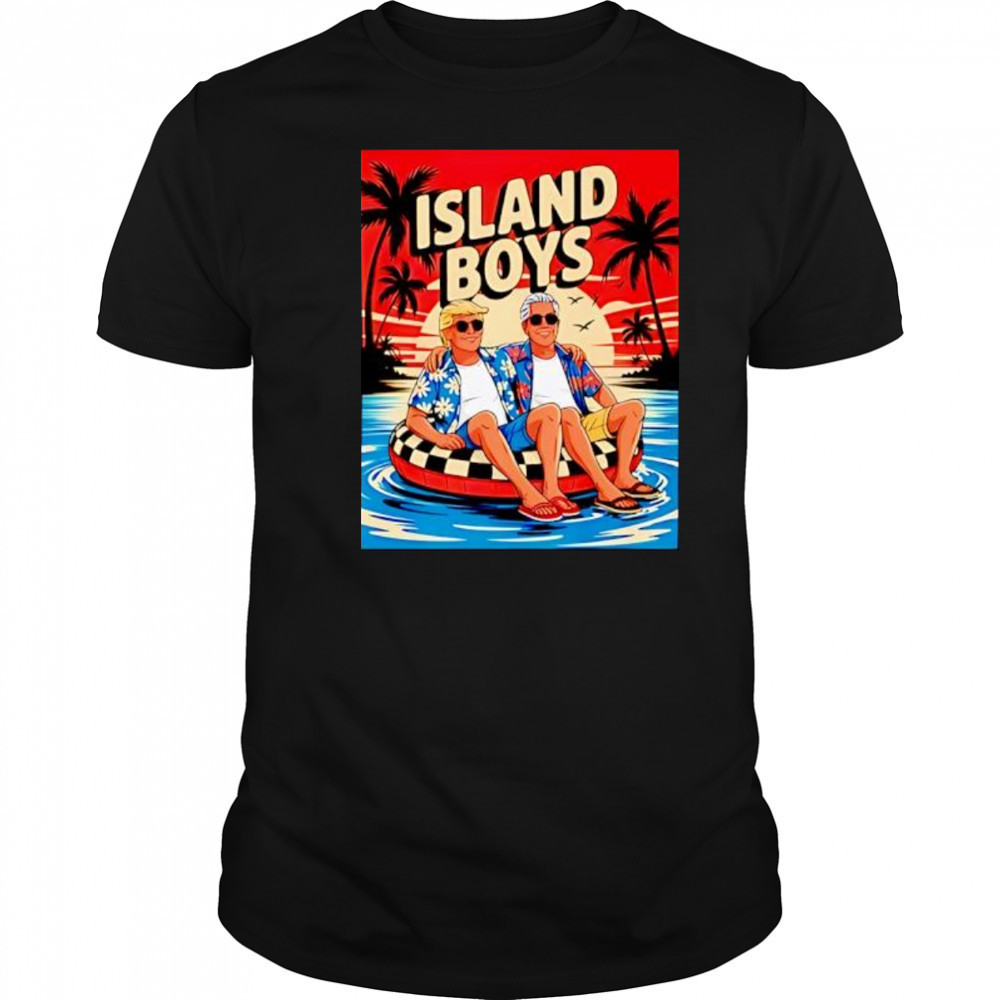 Trump Epstein Island Boys sunset shirt