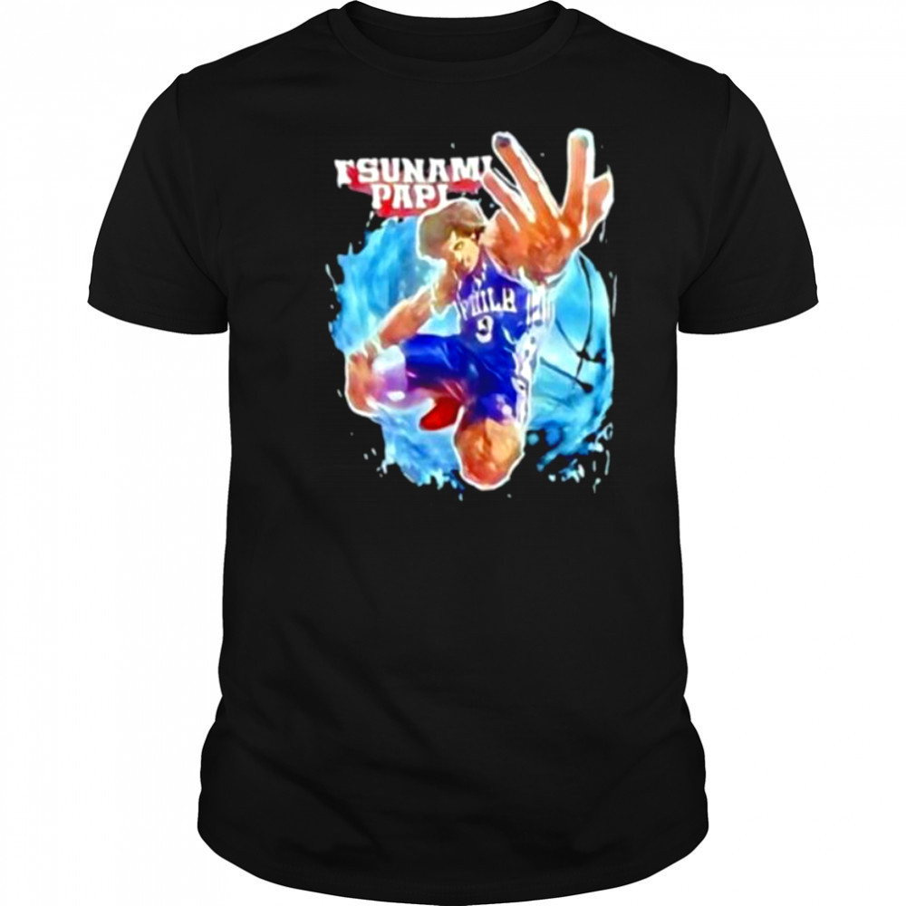 Tsunami Papi Kelly Oubre Jr. #9 Philadelphia 76ers shirt