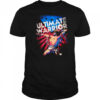 Ultimate Warrior Wrestling Usa Flag Patriotic Fourth Of July shirt