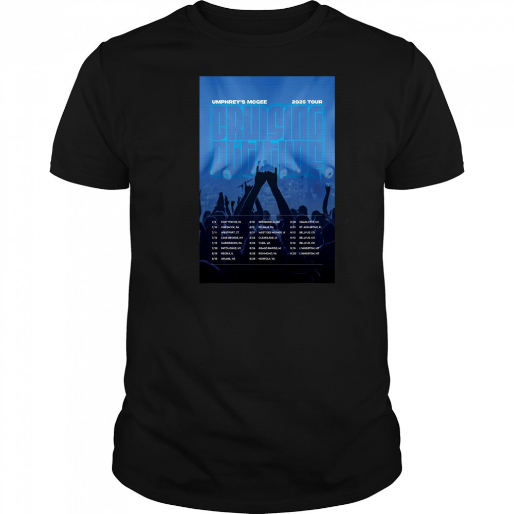 Umphreys McGee Poster Cruising Altitude Tour 2025 T-Shirt