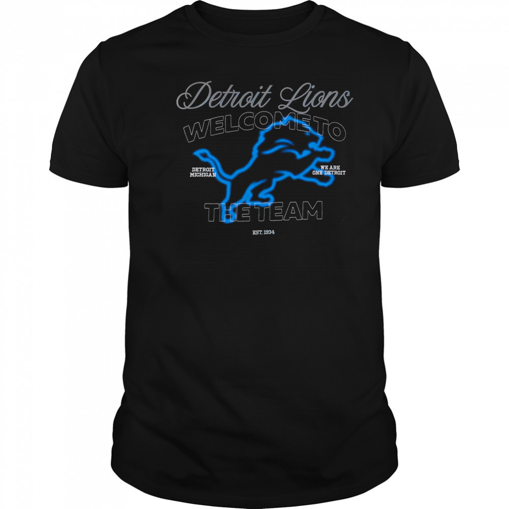 Unisex Off Season x NFL Black Detroit Lions Graphic Shirt