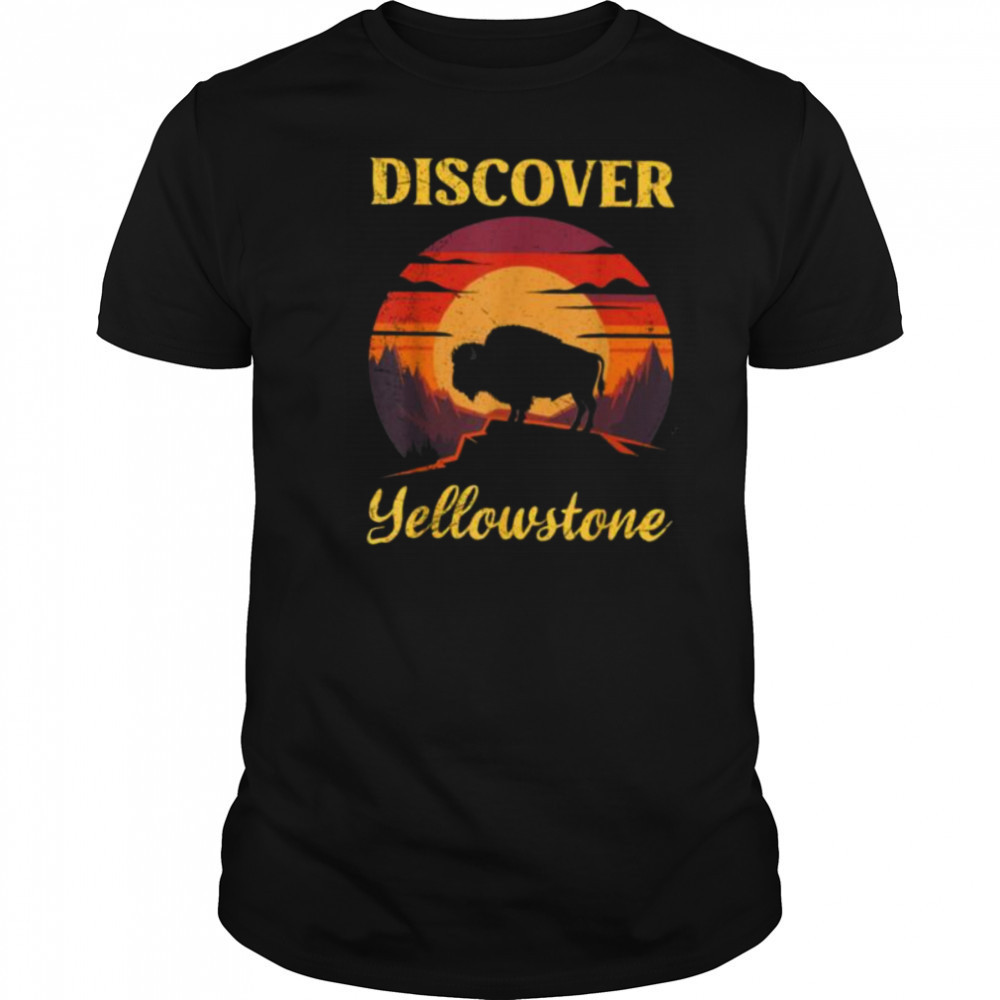 USA DISCOVER YELLOWSTONE Wyoming NATIONAL PARK Yellowstone T Shirt
