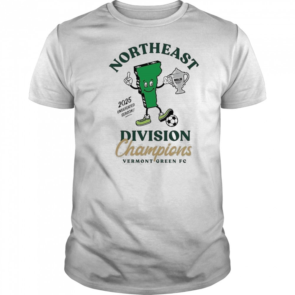Vermont Green Fc Northeast Division Champions 2025 Shirt